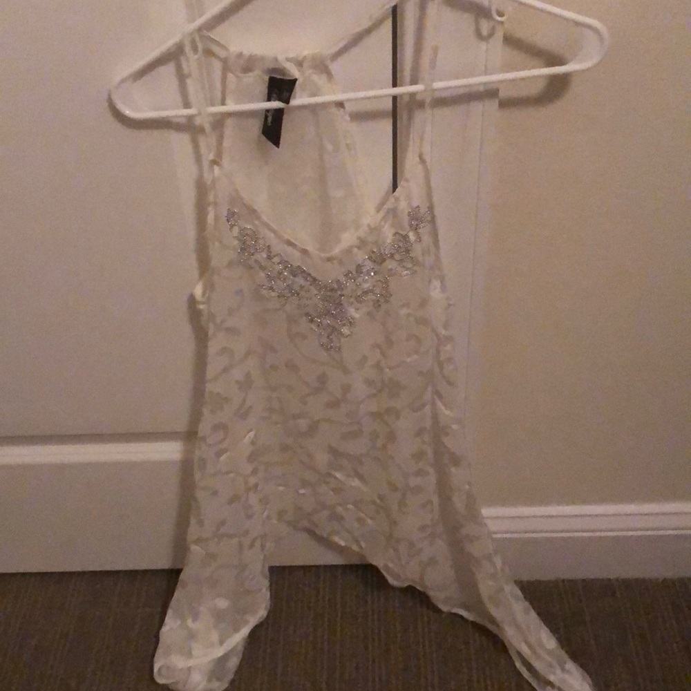 Bke boutique sheer tank top